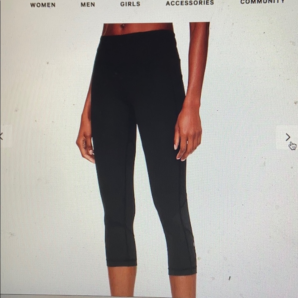 Lulu lemon pace crop